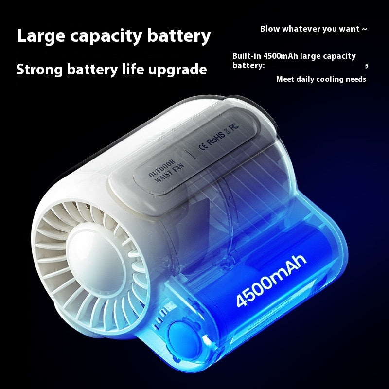 Portable Small Air Fan For Outdoor Sports Travel Work