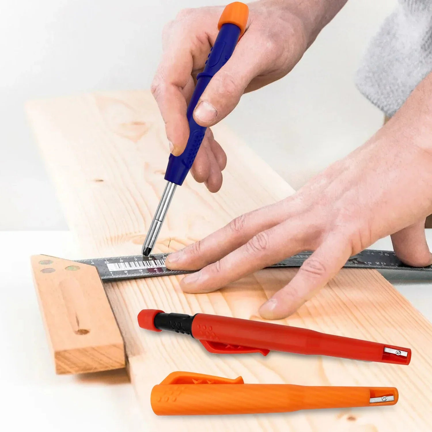 Solid Carpenter Mechanical Pencil For Woodworking Construction