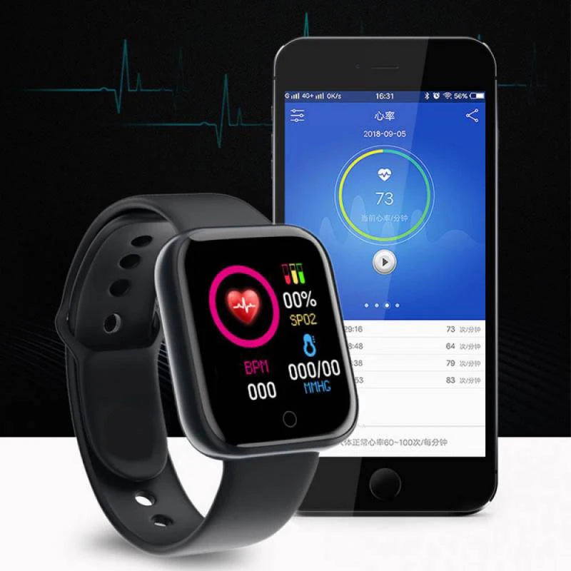 Smart Watch Multifunctional Bluetooth Enabled Y68 model
