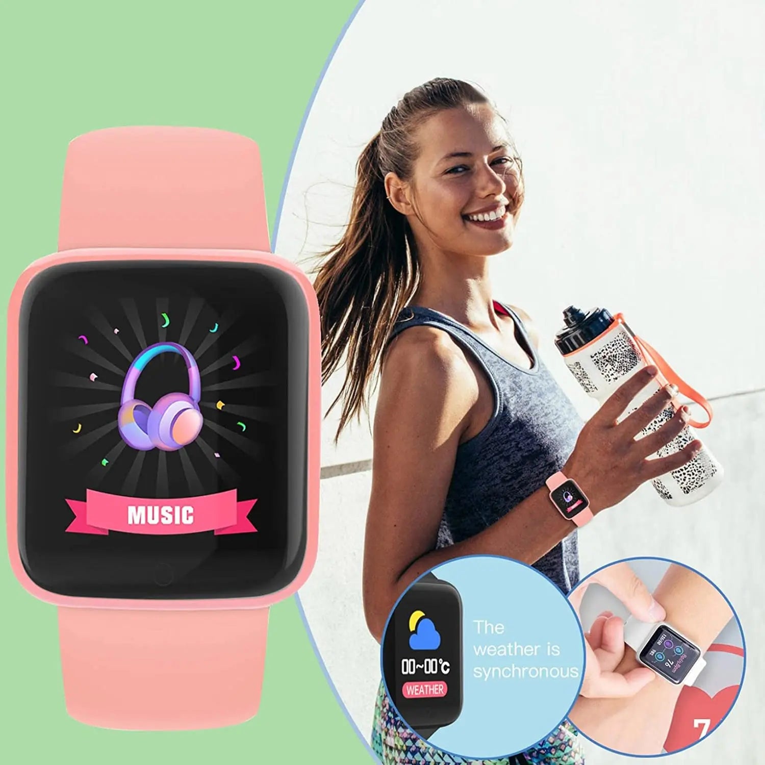 Smart Watch Multifunctional Bluetooth Enabled Y68 model